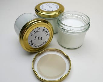 PVA Acid Free / PH Neutral / Reversible for Bookbinding Archival 125ml