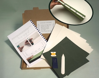 Bookbinding Kit Make Your Own Paperback Journal / Sketchbook from Scratch