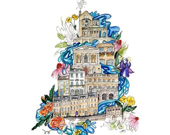 Bath In Summer - A4 Silk Finish Print