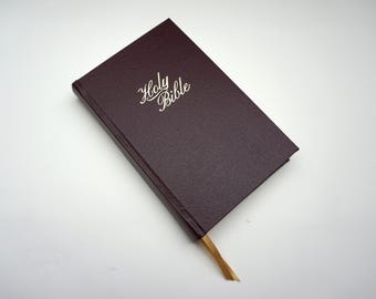 Hand Bound Refurbished Bible NIV Minimalist Handmade - Holy Bible, Brown