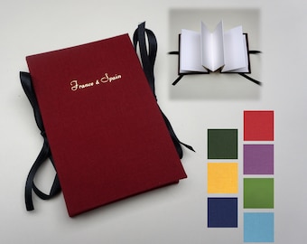 Custom Pocket Concertina Travel Watercolour Sketchbook