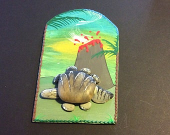 Dream Door ‘Stripe the Stegosaurus  ‘ stone art