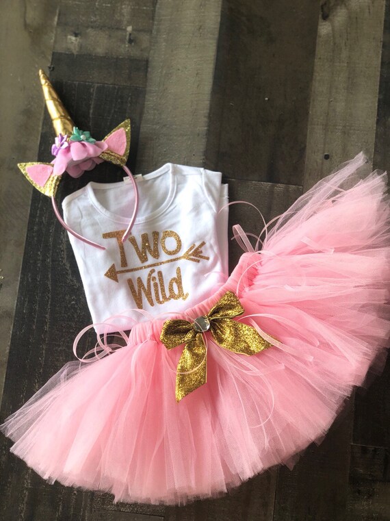 Ensemble de tutu cursif pour un deux trois ou quatre anniversaires avec serre tete licorne pret a etre expedie Etsy France