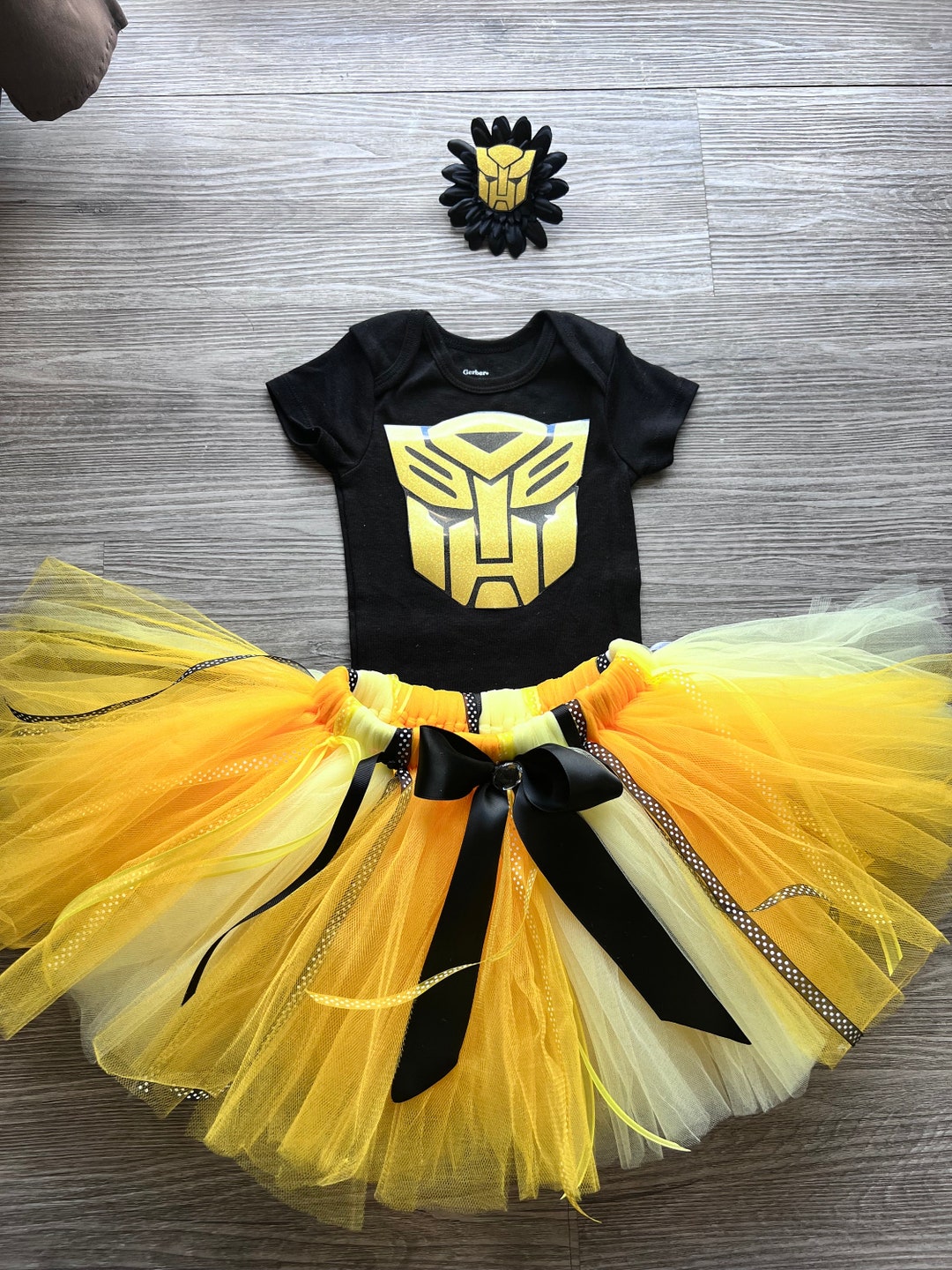 Buy Inspired Transformer Outfit Costume TUTU Dress Set Bumble Bee Any  Transformer Available Just DM Me Online in India