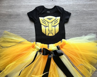 Inspirowany strój Transformera Kostium TUTU Sukienka Zestaw Bumble Bee Każdy dostępny Transformer po prostu napisz do mnie DM