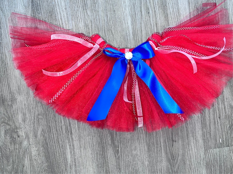 Mario Luigi Brother Video Game Red Custom Inspired TUTU Outfit Dress Set image 2