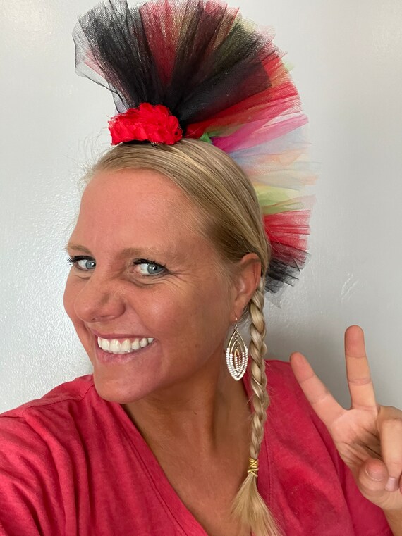 Ready to Ship Rainbow Queen Barb Mohawk Princess Rock Troll Etsy