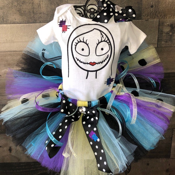 INSPIRED SALLY NIGHTMARE Before Christmas Princess Tutu Dress Birthday Set