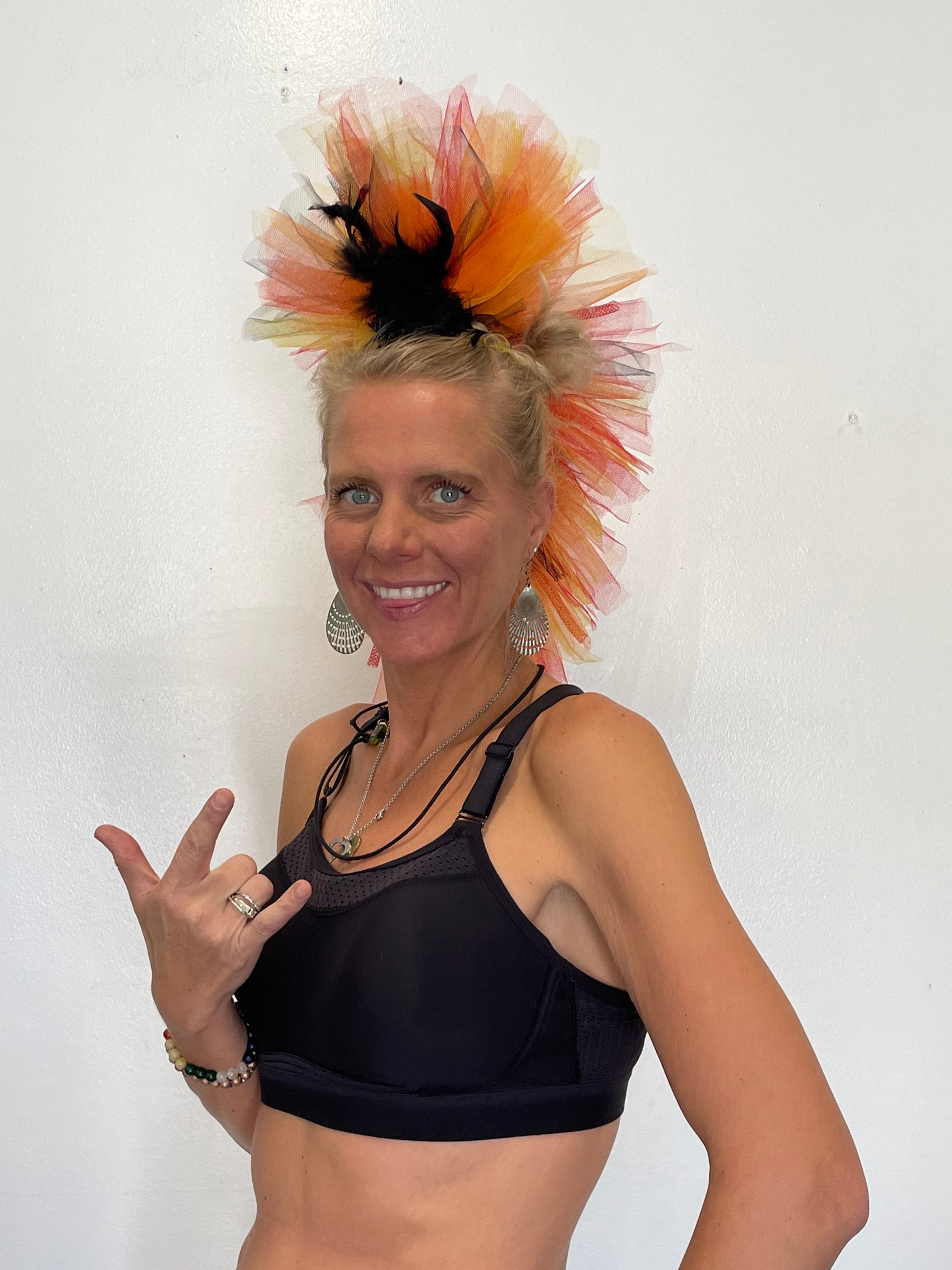 Ready to Ship on Fire Queen Barb Mohawk Princess Rock Troll Etsy