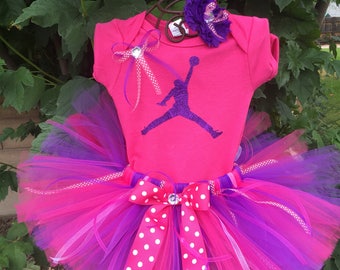 Basketball Michael Jordan Inspired TUTU Outfit Dress Set