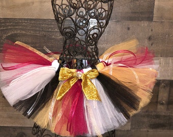 Ready to ship Football Fan Cheerleader SPORTS inspired San Francisco CityTutu available any team Newborn, 3-6 m, 6-12 m 12-24 m 2T, 3T 49rs