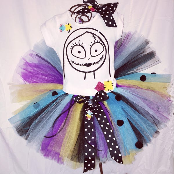 INSPIRED SALLY NIGHTMARE Before Christmas Princess Tutu Dress Birthday Set