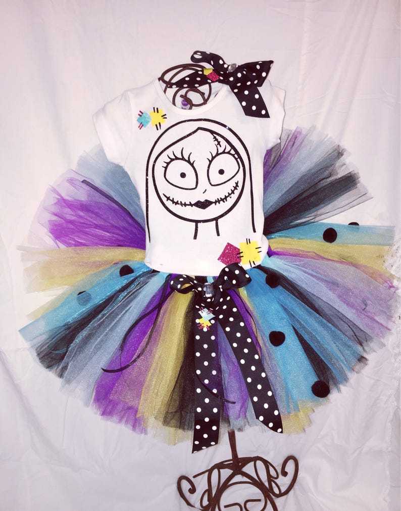 INSPIRED SALLY NIGHTMARE Before Christmas Princess Tutu Dress Birthday Set image 1