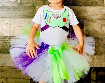 Inspired Disney Toy Story Buzz Light Year Outfit Costume TUTU Dress Set