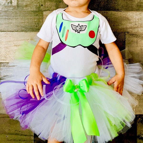 Inspired Disney Toy Story Buzz Light Year Outfit Costume TUTU Dress Set