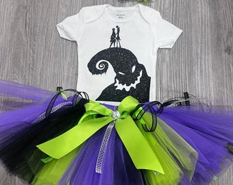 Nightmare Before Christmas Oggie Boggie costume Tutu Dress Set