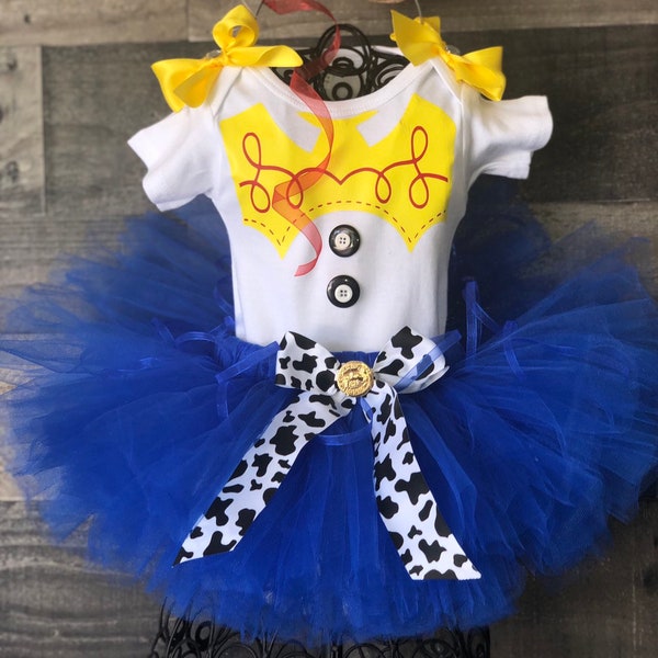 Inspired Disney Toy Story Girls Jessy  Outfit Costume TUTU Dress Set