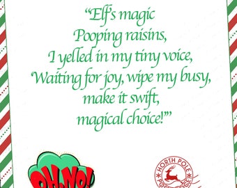 Easy Fun Digital File Instant Download Elf on the Shelf Our Elf needs help with something that our little ones need help with Daily