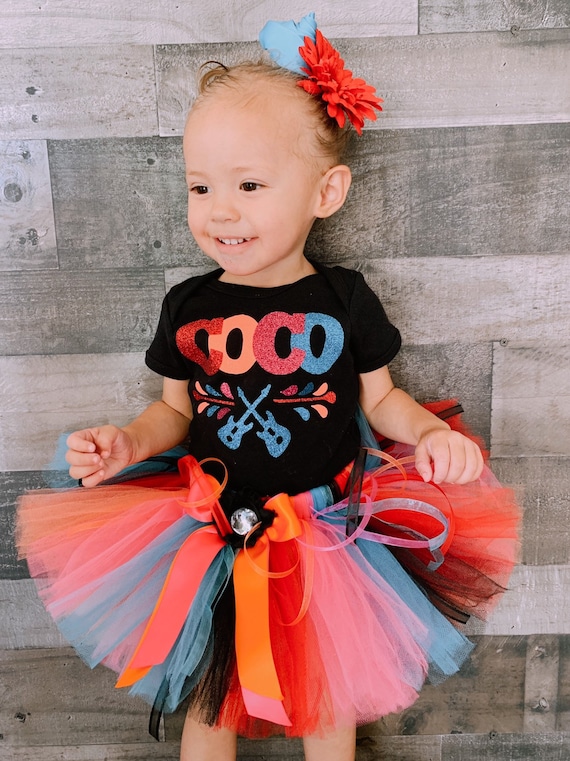 Disney Inspired Birthday COCO Dress Tutu Set Disney Day of the Dead Shirt  Ready to Ship 