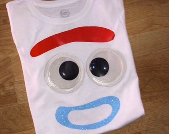 Inspired TOY STORY Forky shirt with Google Eyes only