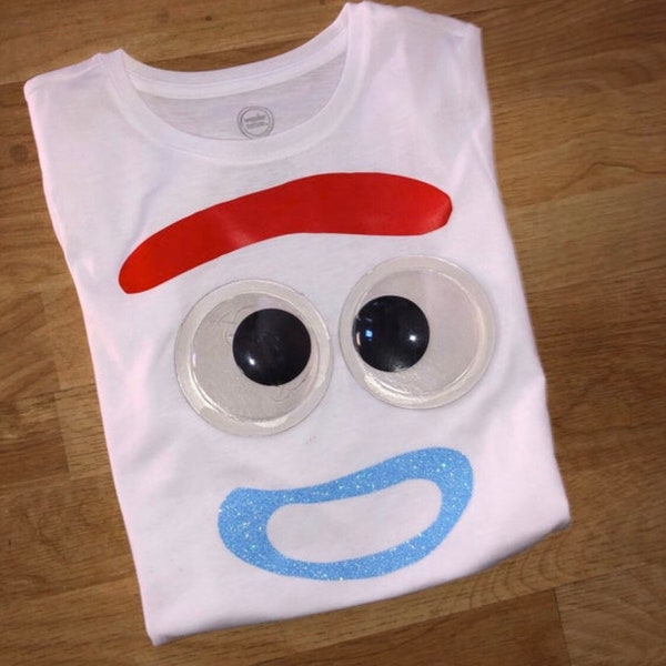 Inspired TOY STORY Forky shirt with Google Eyes only