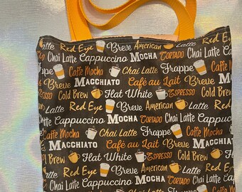 Coffee Drinks Tote Bag