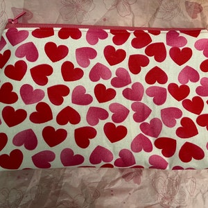 Hearts Cosmetic Bag