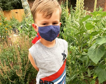 Kids Face Mask Holder- Strap & Snap- One Size Fits All