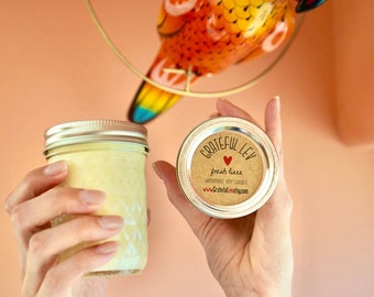 4oz/8oz-Scented Soy Candles. Hemp Wick Coated in Beeswax. 100% All Natural. Multiple Scents to Choose From.