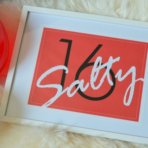 Salty Sixteen! Party Decorations - RED