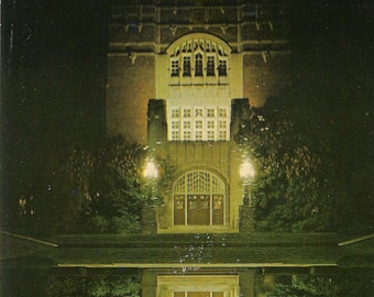 Purdue University West Lafayette Indiana Memorial Union 1960s Memory Postcard