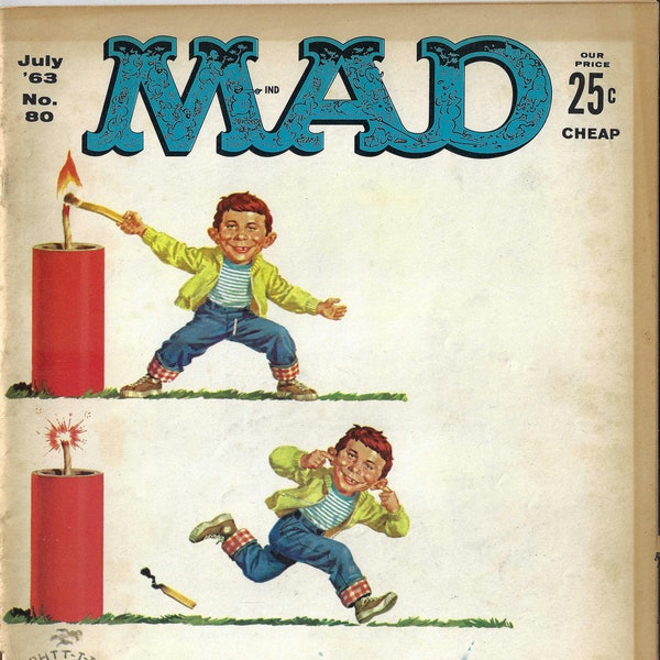 MAD Magazine, Humor, Comic Book, EC Comics, Spy VS Spy, No 80, July 1963