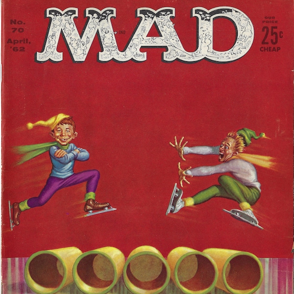 MAD Magazine, Humor, Comic Book, EC Comics, Spy VS Spy , No 70, April 1962