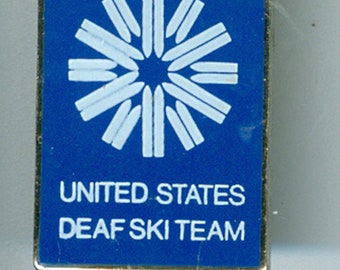 US Deaf Ski Team Support Pin
