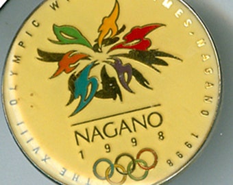 1998 Olympic Games Nagano Ski Pin