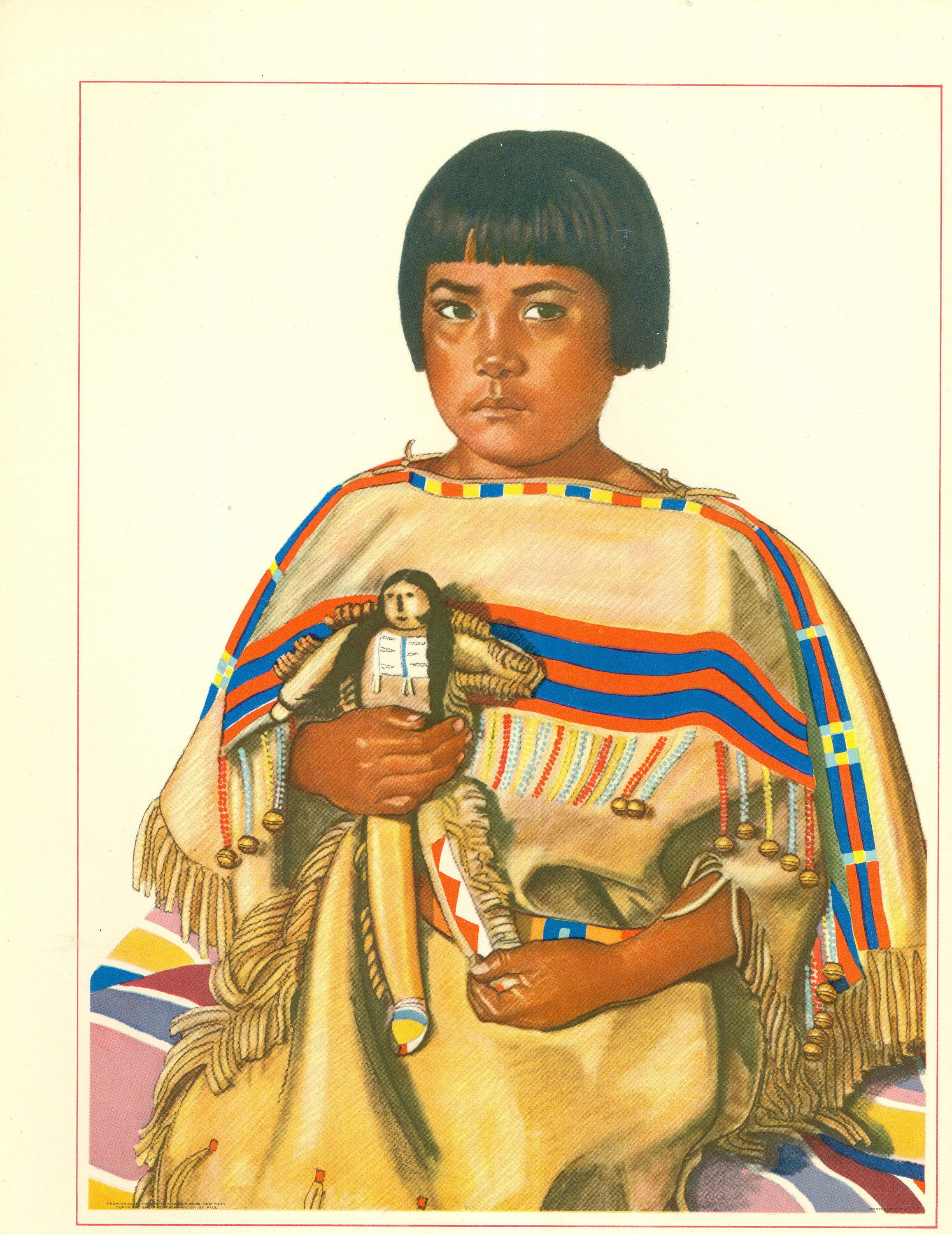 Blackfeet Indian Painting Reproduction Winold Reiss Etsy