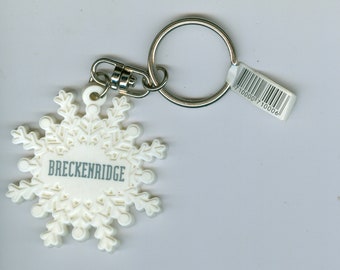 Breckenridge Resort Snowflake Key Chain Colorado