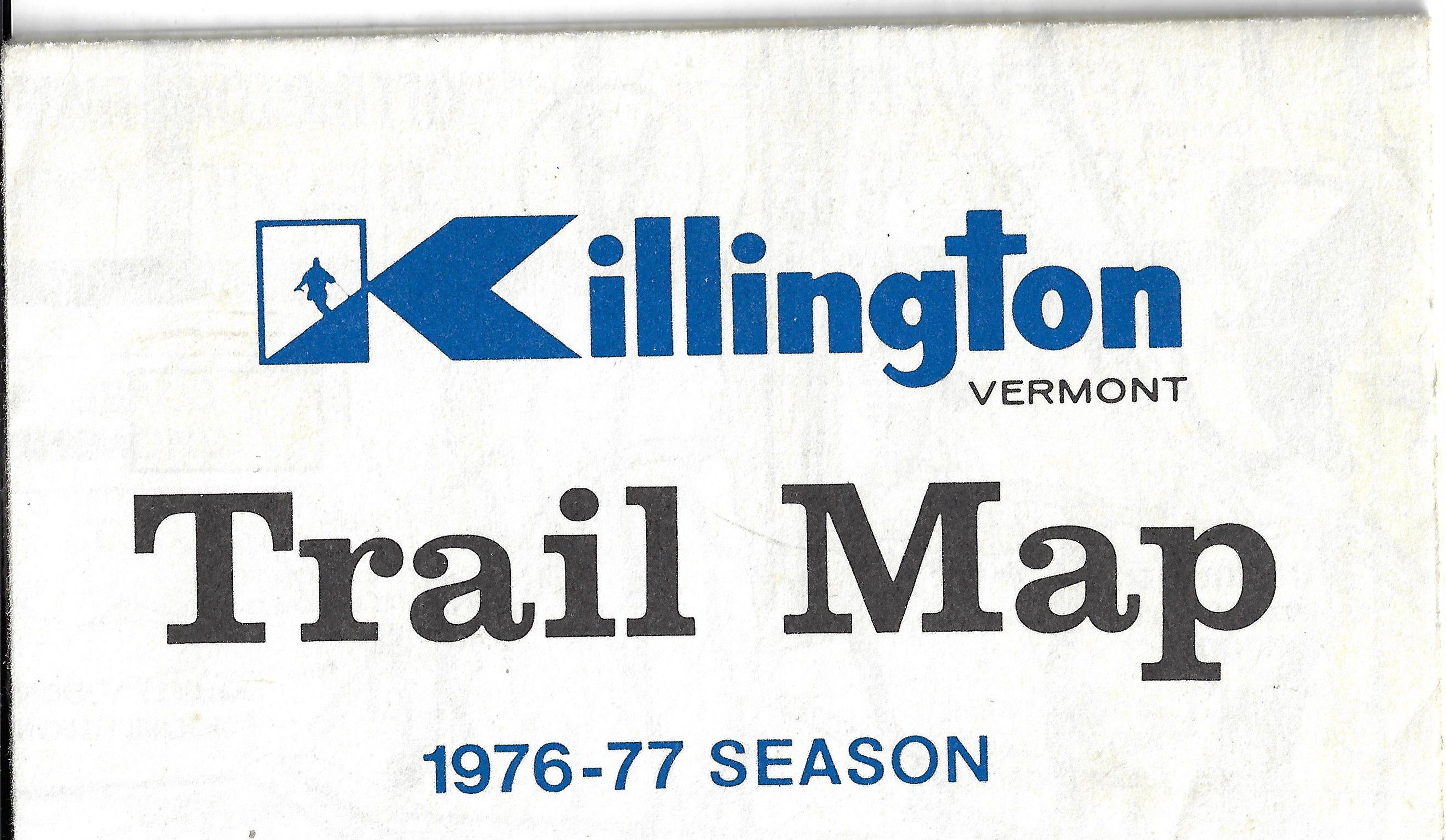 Vintage 1976-77 Killington Trail Map