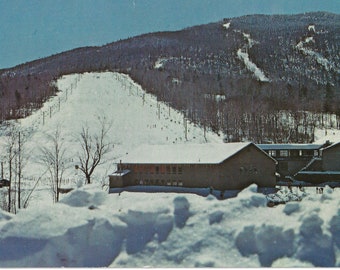 Killington Postcard, Snowshed, Skiing, Ski Slope, 1970s, Vermont