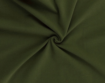 DOUBLE BRUSHED POLY, Solid Olive Green, Brushed Polyester Knit, Olive Brushed Poly, Solid Green Double Brushed Poly, Sold by the half yard