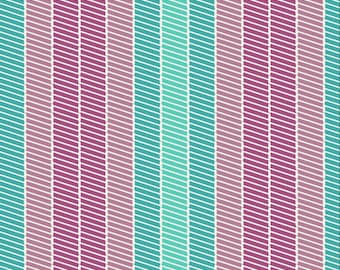 COTTON Fabric, Stitchery Aqua, Art Gallery 100% Premium Cotton, Vintage Stripe, Cotton Quilting Fabric, BE-6105, Sold by half yard