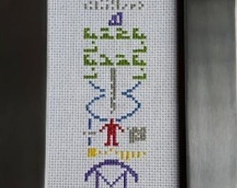 PATTERN - Arecibo Message Cross Stitch