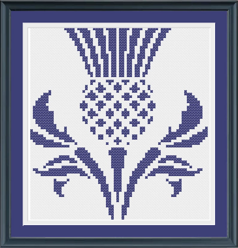 Scottish Thistle Cross Stitch Pattern image 2