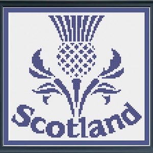 Scottish Thistle Cross Stitch Pattern