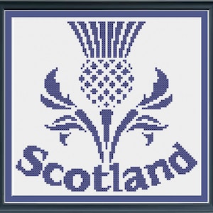 Scottish Thistle Cross Stitch Pattern image 1