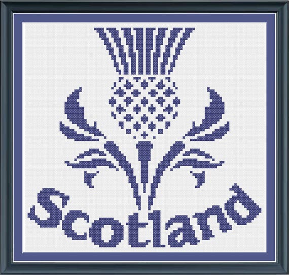 Scottish Thistle Cross Stitch Pattern Etsy