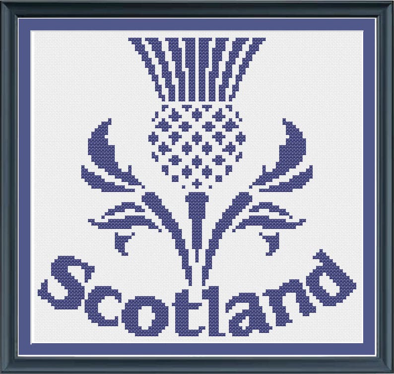 Scottish Thistle Cross Stitch Pattern image 1
