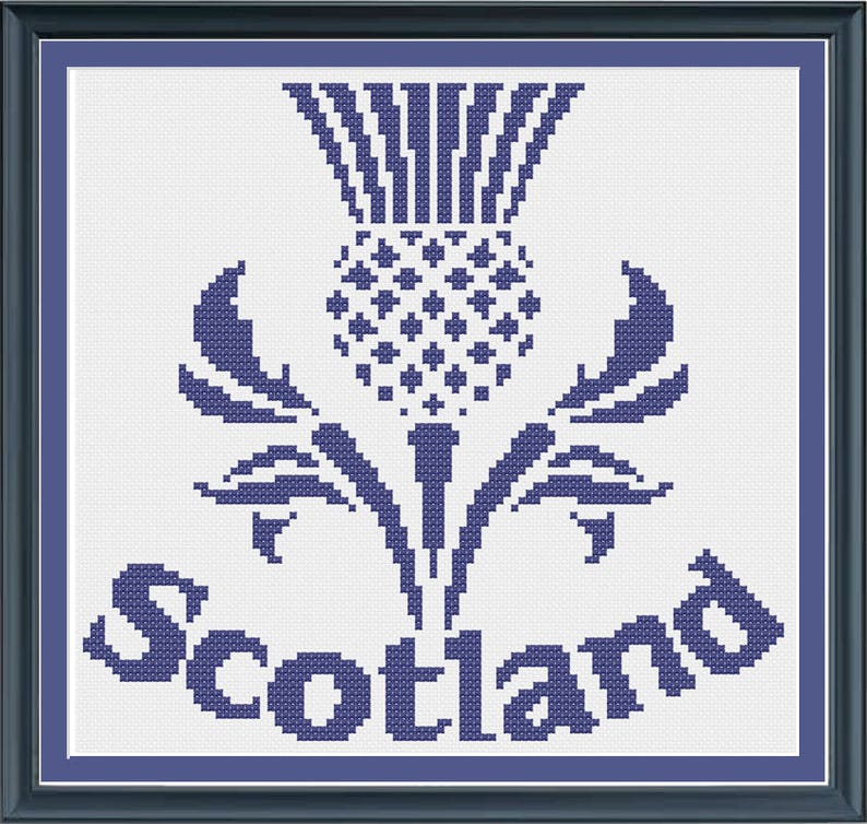 Scottish Thistle Cross Stitch Pattern Scottish Thistle Cross Stitch Pattern