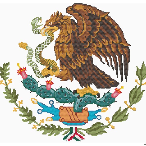 Mexico - Coat of Arms Cross Stitch