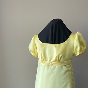 Size 10 |Regency Gown Yellow Satin